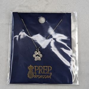 Silver Paw Print Necklace